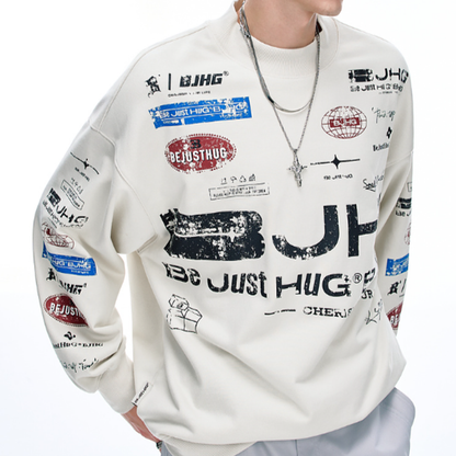 CASUAL OVERSIZED SWEATSHIRT I-0178