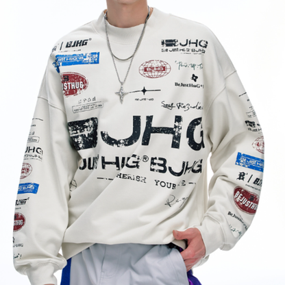 CASUAL OVERSIZED SWEATSHIRT I-0178