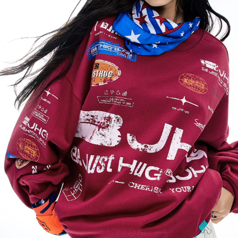 CASUAL OVERSIZED SWEATSHIRT I-0178