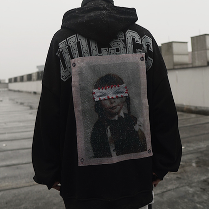 RETRO HIP-HOP HOODED SWEATSHIRT I-0149