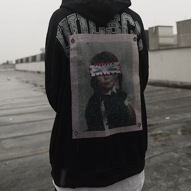 RETRO HIP-HOP HOODED SWEATSHIRT I-0149