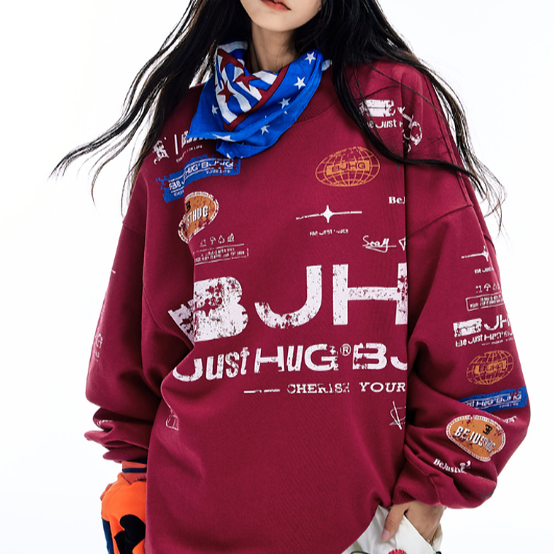 CASUAL OVERSIZED SWEATSHIRT I-0178