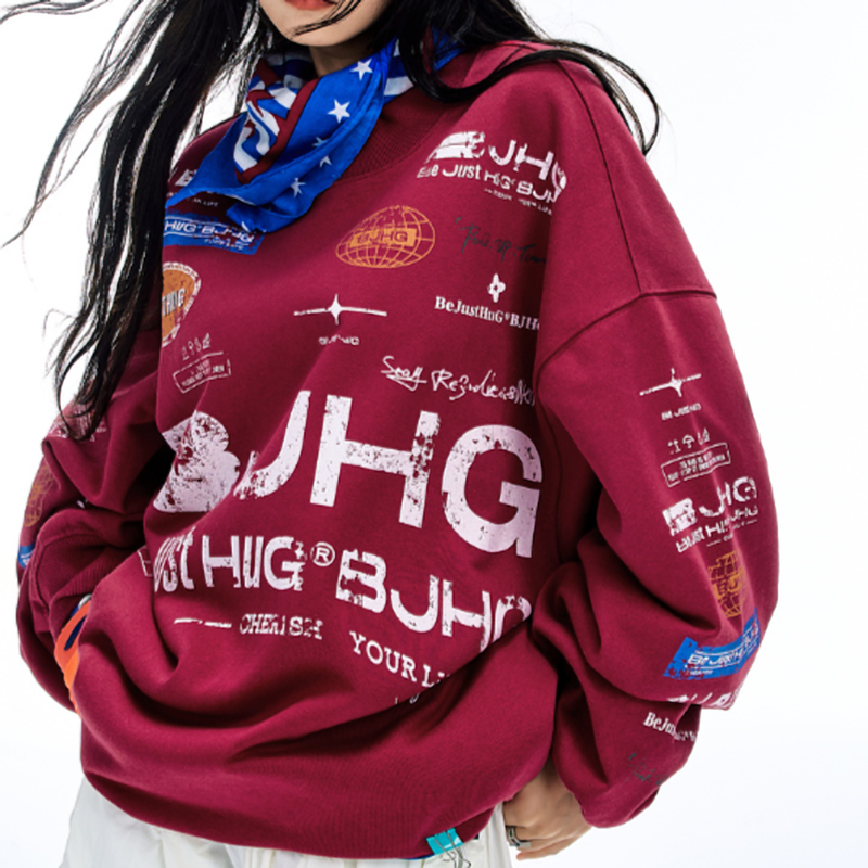 CASUAL OVERSIZED SWEATSHIRT I-0178