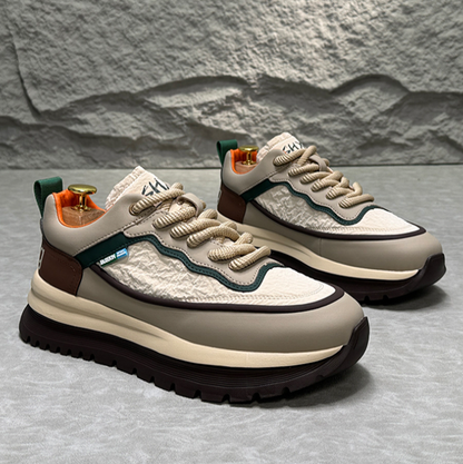 LACE-UP THICK SOLE SNEAKERS I-0191