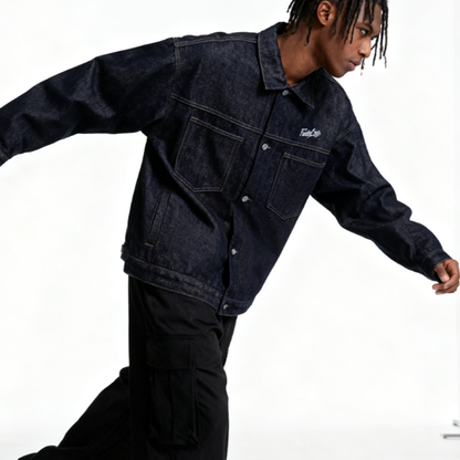 RETRO GRAFFITI DENIM JACKET I-0172