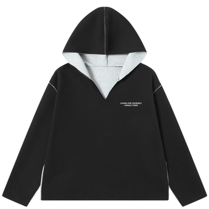 HEAVYWEIGHT V-NECK HOODED SWEATSHIRT I-0193