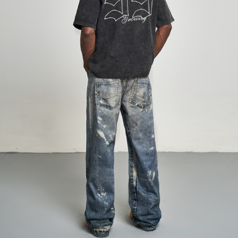 3D INK SPLASH JEANS I-0027