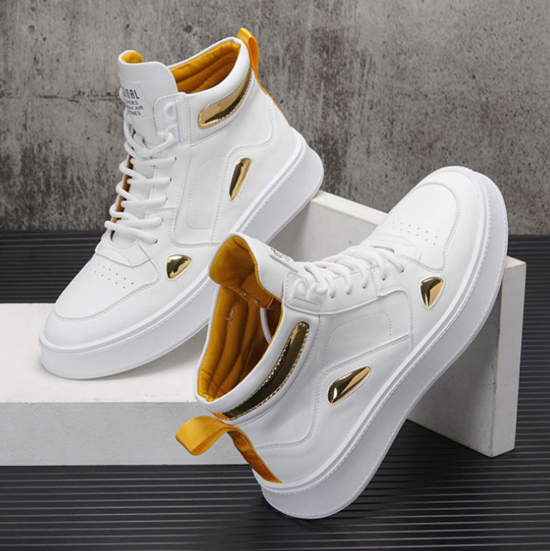 Two-tone lace-up sneakers I-0190