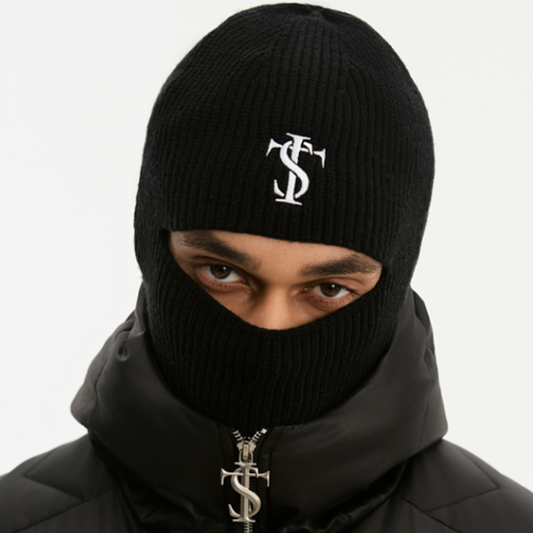 KNITTED BAKLAVA HAT WITH FACE MASK I-0046