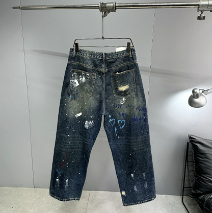 URBAN GRAFFITI WIDE-LEG PANTS I-0151