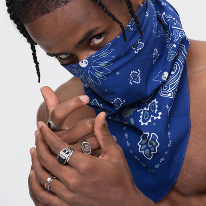 FLORAL BANDANA SCARF I-0008