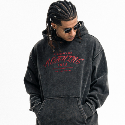 HOODED SHAKER SWEATSHIRT I-0161