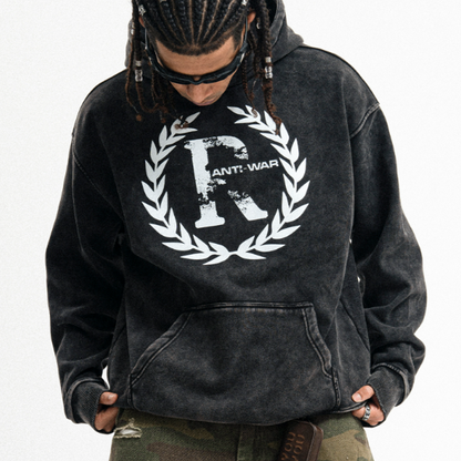 VINTAGE STYLE HOODED SWEATSHIRT I-0155