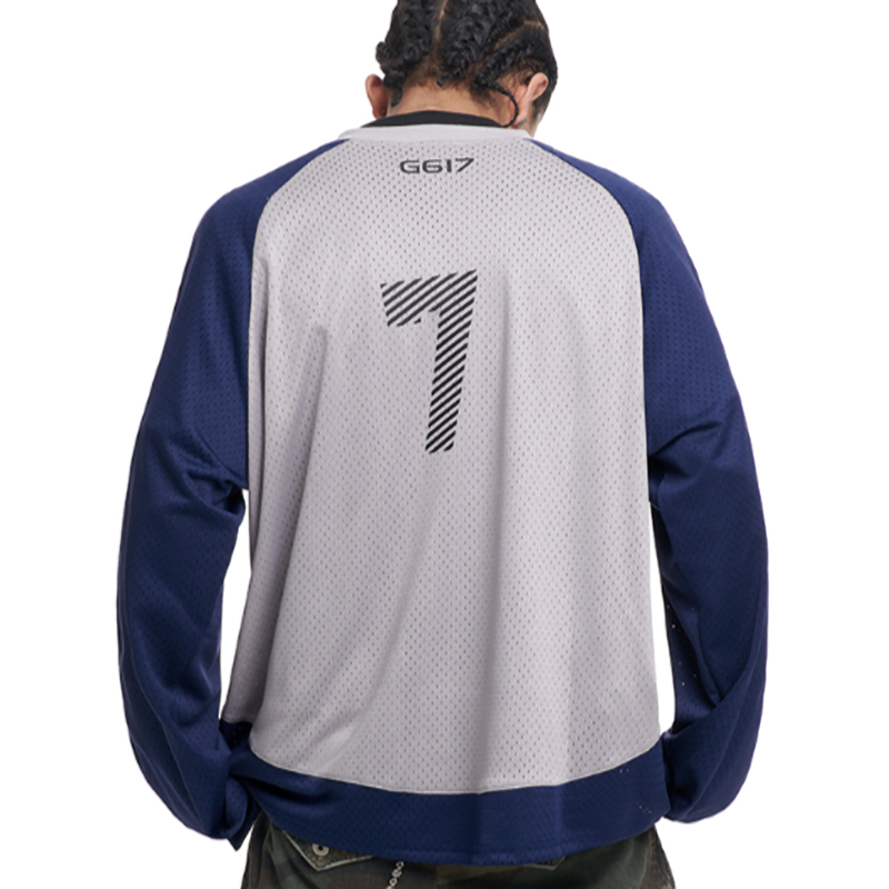 V-NECK STRIPED HOCKEY SHIRT I-0022