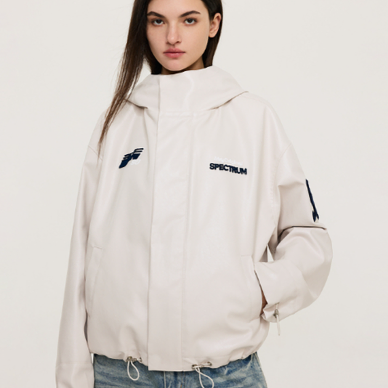 RETRO EMBROIDERED HOODED JACKET I-0076