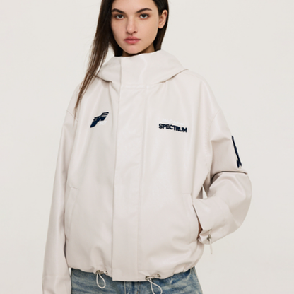 RETRO EMBROIDERED HOODED JACKET I-0076