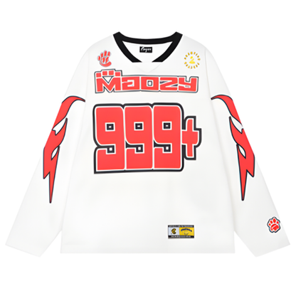 RETRO HOCKEY JERSEY SWEATSHIRT I-0198