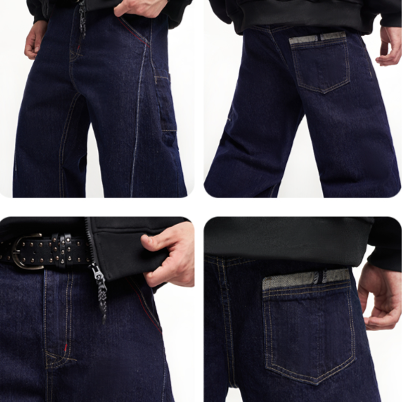 EMBELLISHED WIDE LEG JEANS I-0029