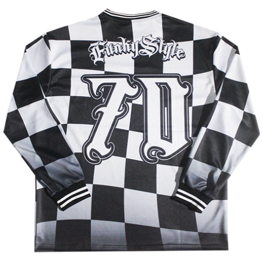 PLAID HIP-HOP LONG SLEEVE TEE I-0118