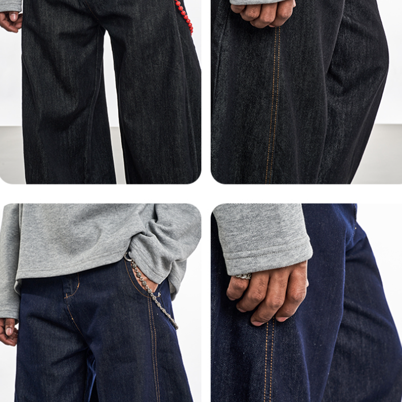 RETRO WIDE-LEG JEANS I-0034