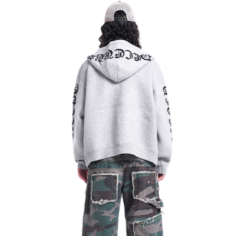 GOTHIC JACQUARD CARDIGAN I-0183