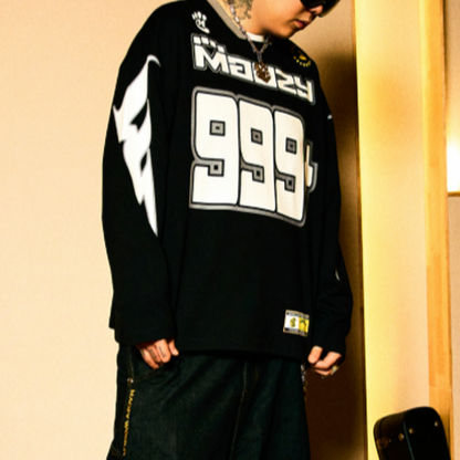 RETRO HOCKEY JERSEY SWEATSHIRT I-0198