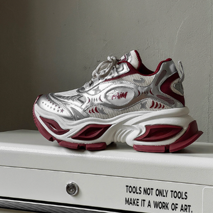 SPRING RED CASUAL SNEAKERS I-0224