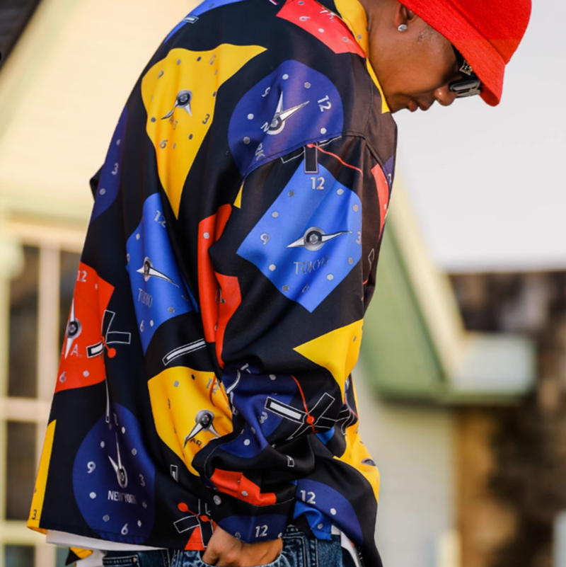 HIP-HOP COLOR DIAL SHIRT I-0128