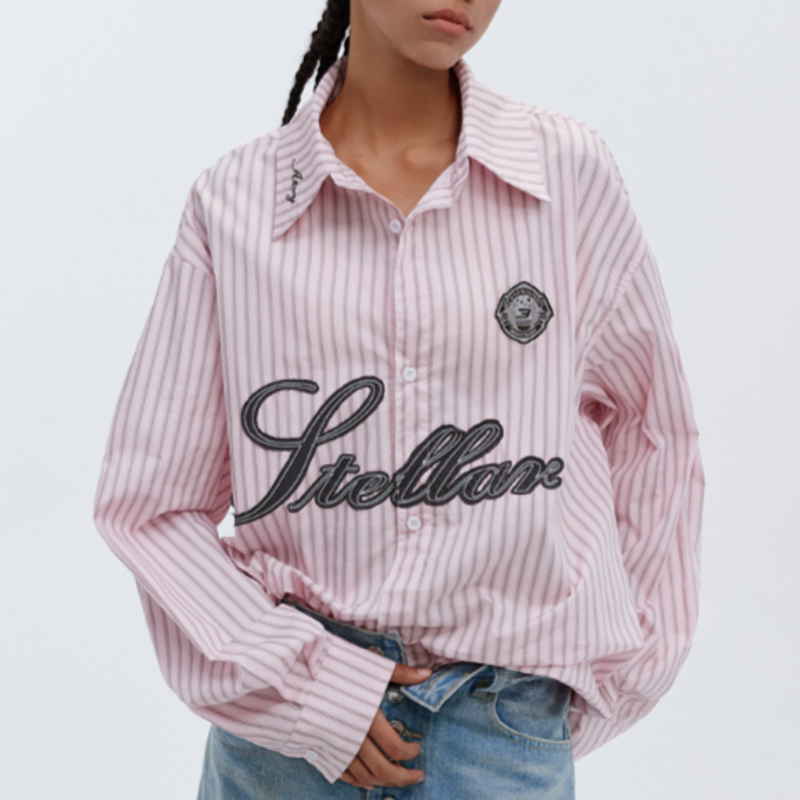 STRIPE LONG SLEEVE SHIRT I-0094