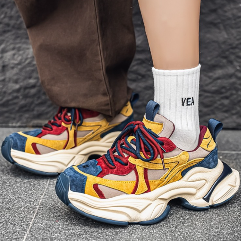 RETRO LUXE CASUAL SNEAKERS I-0217