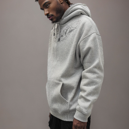 TATTOOED FLORAL HOODIE I-0114