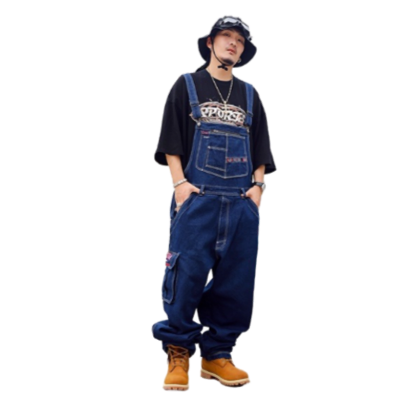 CASUAL STRAPPY DENIM OVERALLS I-0129