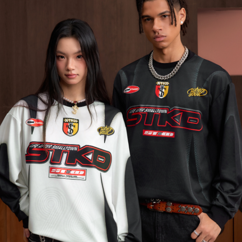 VINTAGE BIKER LONG SLEEVE TEE I-0052