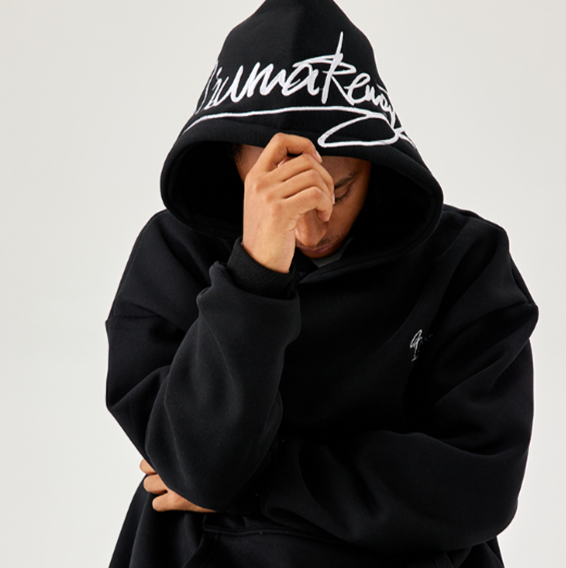 EMBROIDERED HEAVYWEIGHT HOODIE I-0064