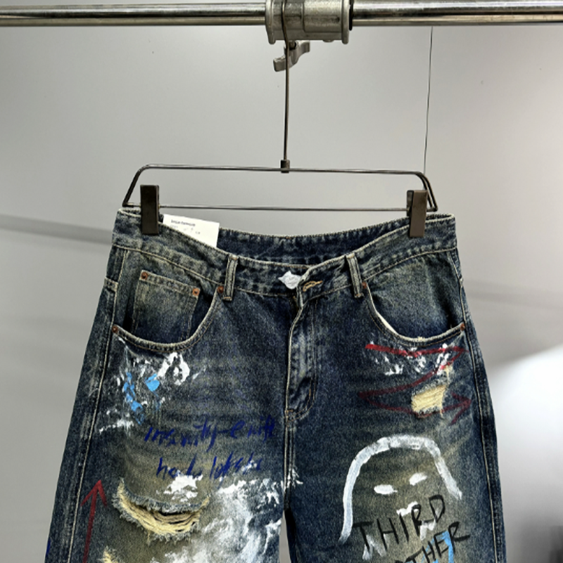 URBAN GRAFFITI WIDE-LEG PANTS I-0151