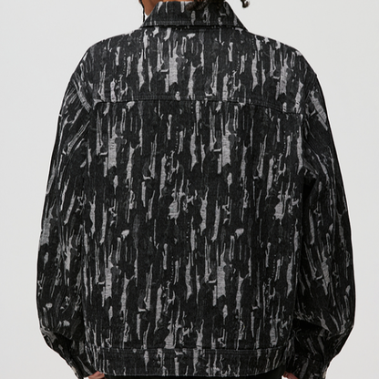 URBAN JACQUARD DENIM JACKET I-0083