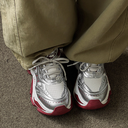 SPRING RED CASUAL SNEAKERS I-0224