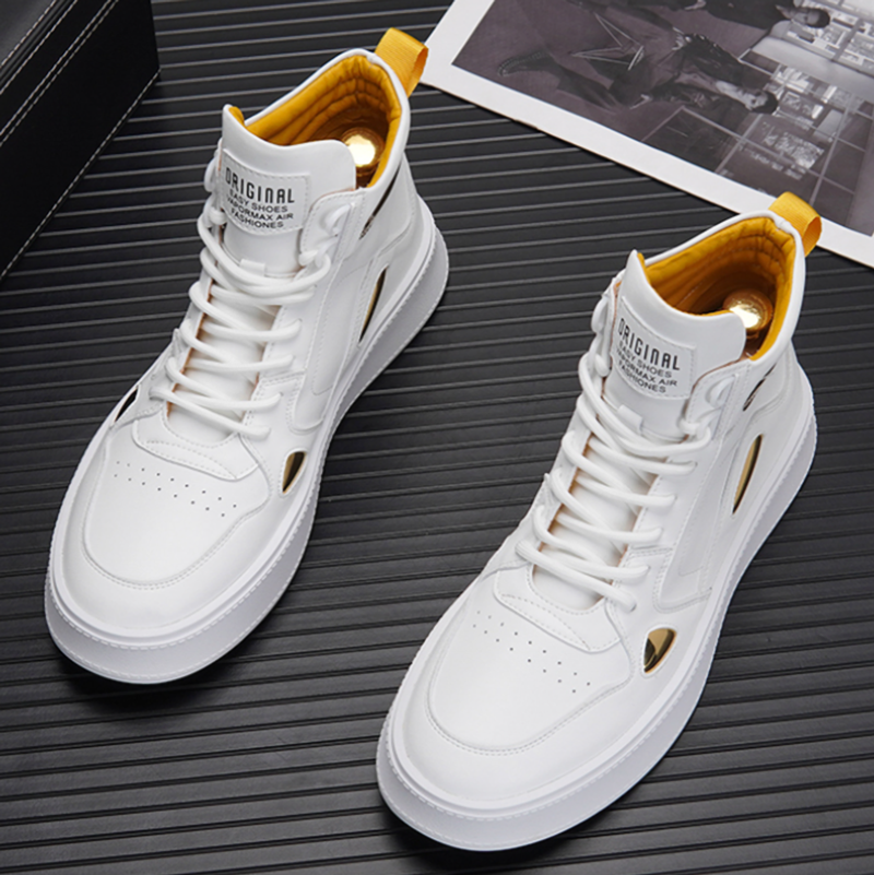 Two-tone lace-up sneakers I-0190