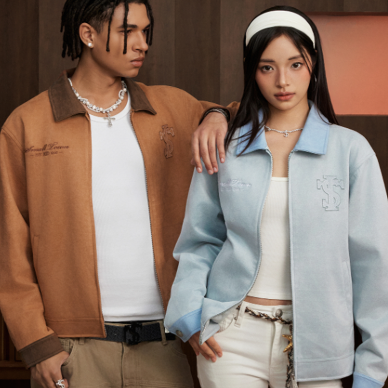 FAUX SUEDE PATCHWORK JACKET I-0051