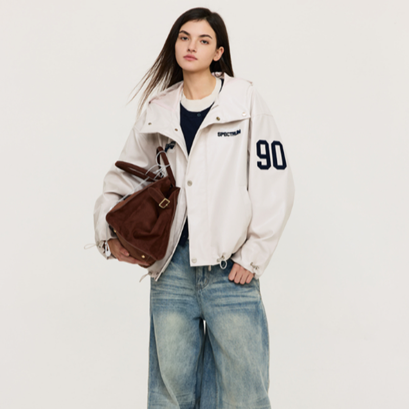 RETRO EMBROIDERED HOODED JACKET I-0076