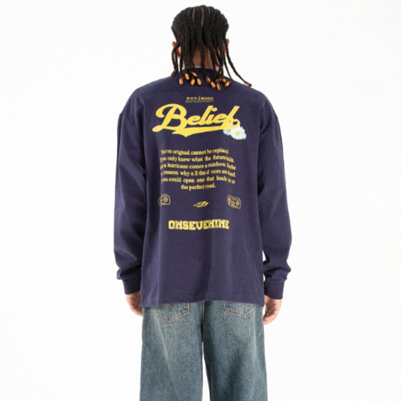 HEAVYWEIGHT COTTON LONG SLEEVE TEE I-0162