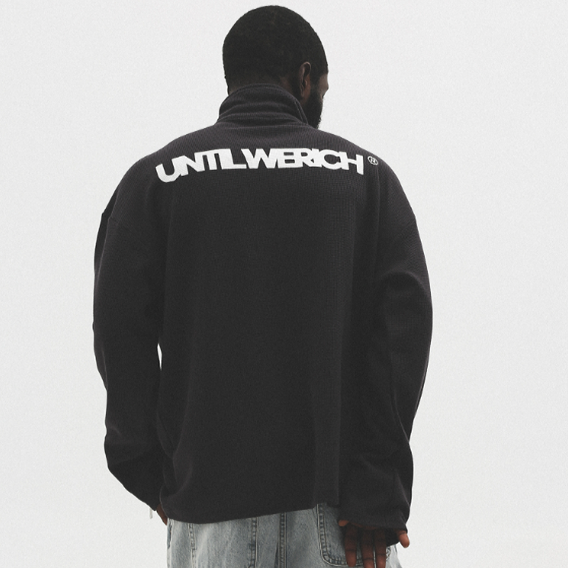 LOOSE HALF-ZIP SWEAT SHIRTI-0010