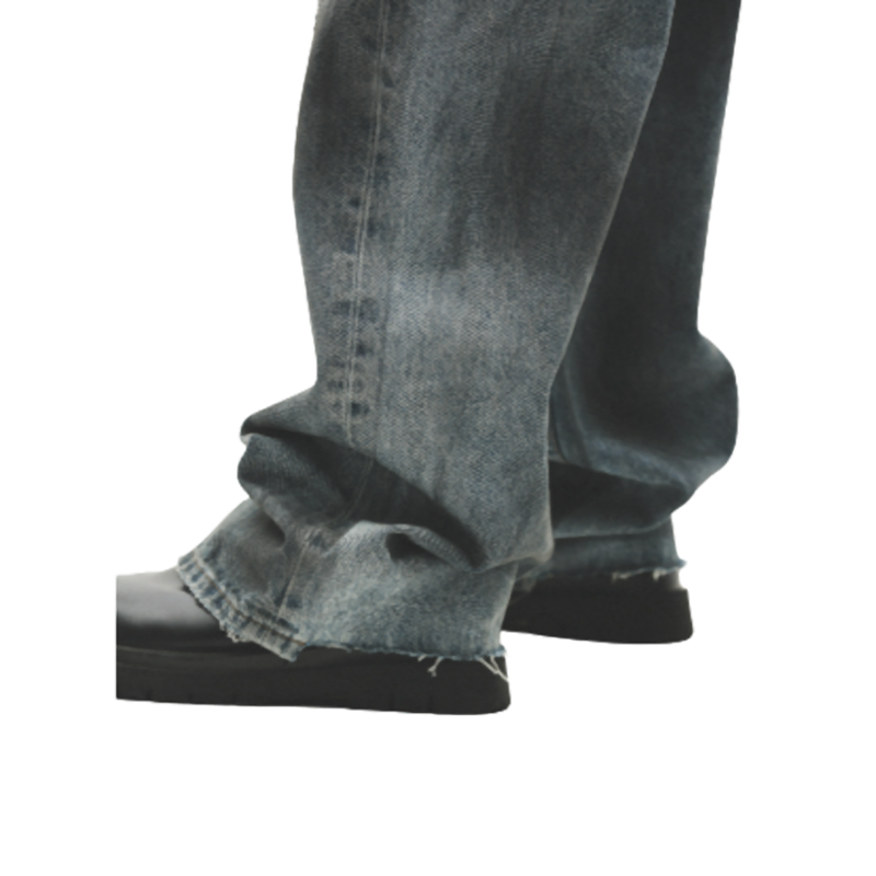 DISTRESSED LOOSE JEANS I-0014