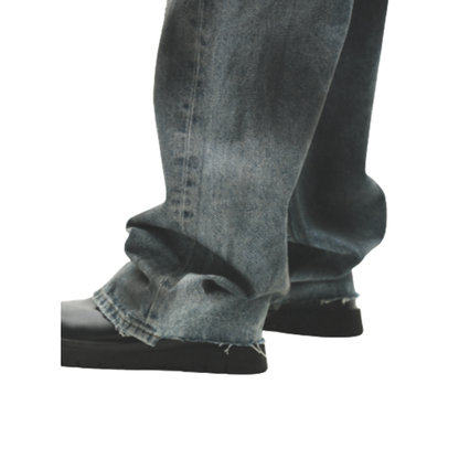 DISTRESSED LOOSE JEANS I-0014