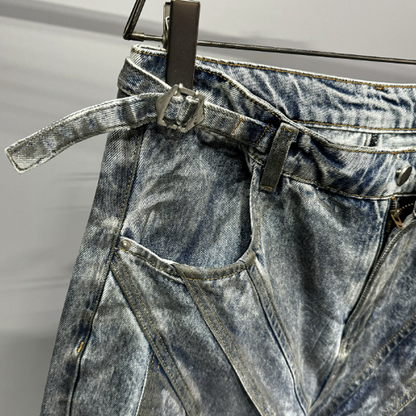 VINTAGE GANGSTER WIDE-LEG PANTS I-0150