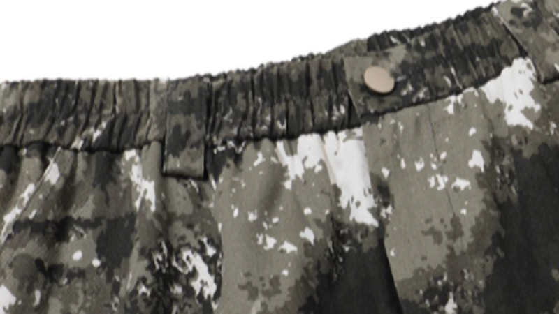 CAMOUFLAGE DRAWSTRING PANTS I-0088