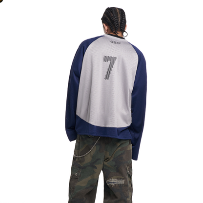 V-NECK STRIPED HOCKEY SHIRT I-0022