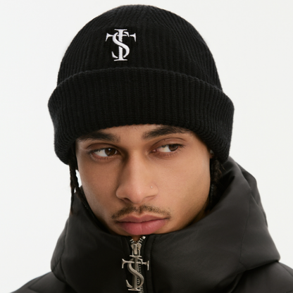 KNITTED BAKLAVA HAT WITH FACE MASK I-0046