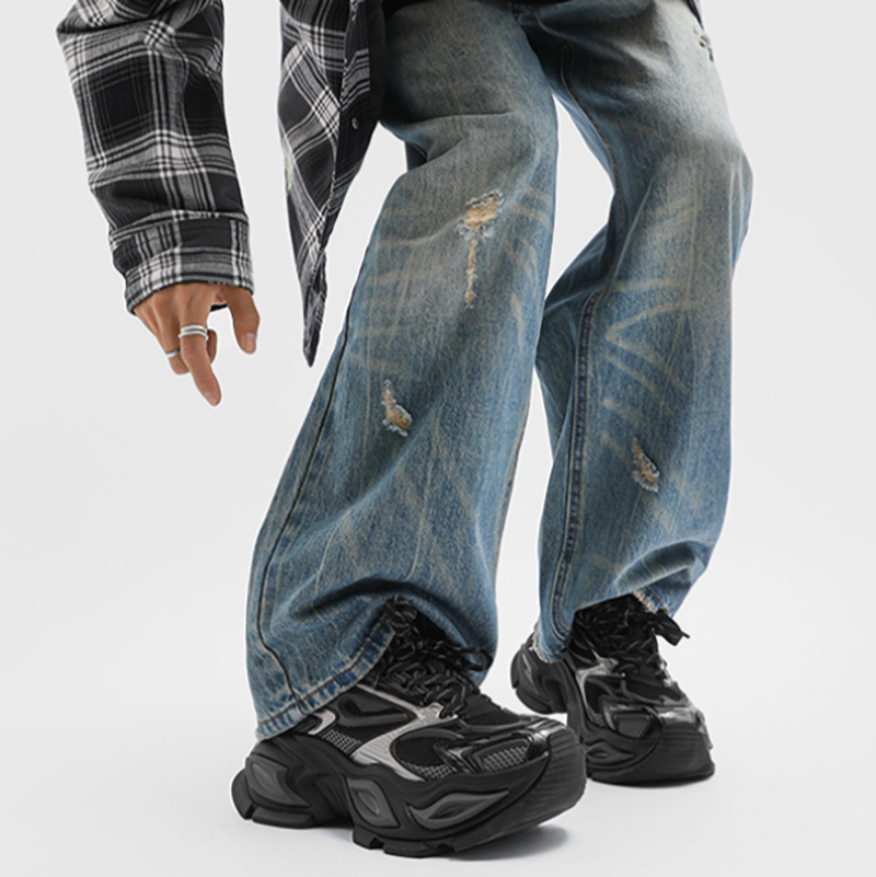 BLACK WARRIOR MESH SNEAKERS I-0038