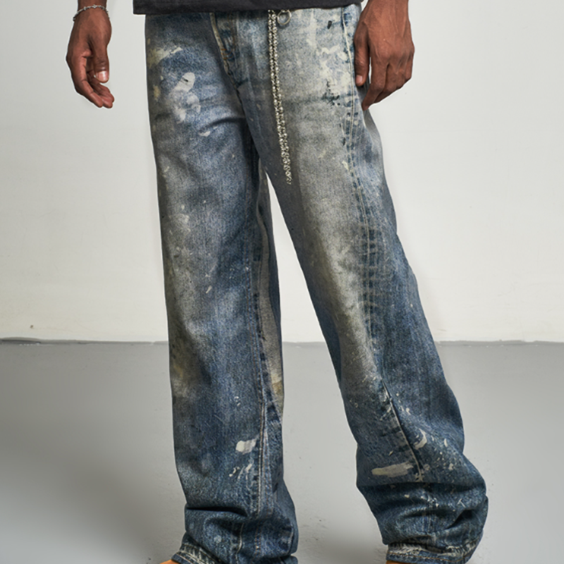 3D INK SPLASH JEANS I-0027